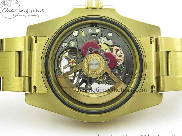 MiroTime 0214 Popular Andrea Pirlo Project Skeleton Submariner YG VRF Best Edition on YG Bracelet SA 2981